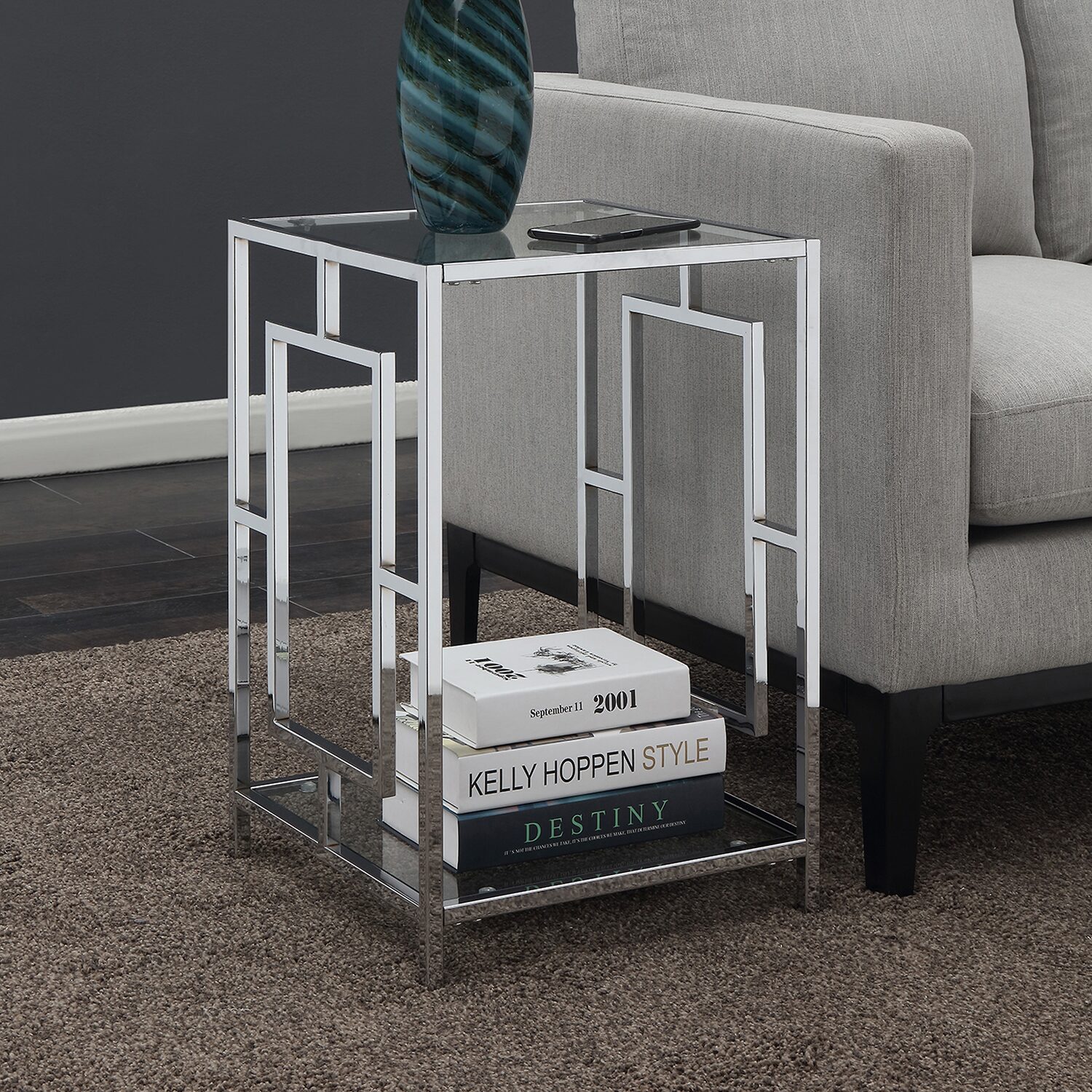 Convenience Concepts Metal End Table