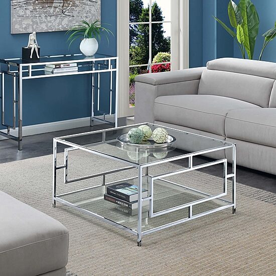 Convenience Concepts Metal Coffee Table