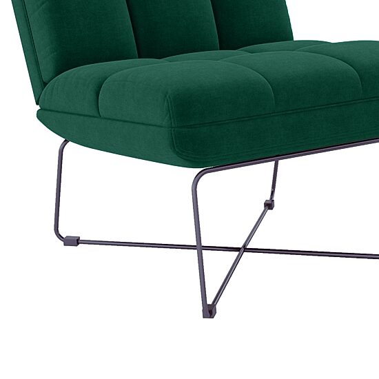 Pama Armless Chair and Ottoman