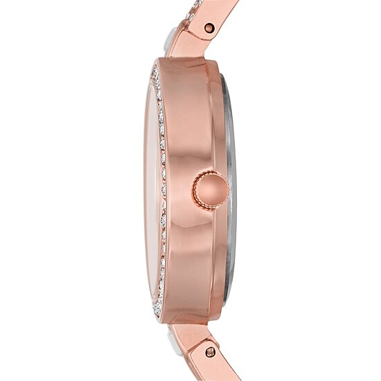 Geneva Ladies Womens Crystal Accent Rose Goldtone Bracelet Watch Fmdjm232
