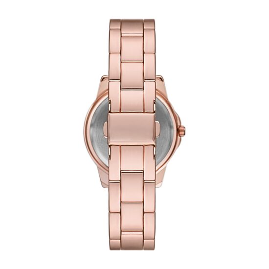 Geneva Ladies Womens Crystal Accent Rose Goldtone Bracelet Watch Fmdjm240