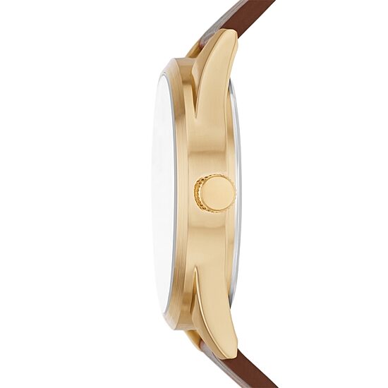 Opp Mens Brown Strap Watch Fmdjo225