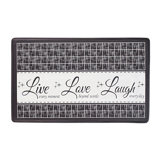 Achim Live Love Laugh Anti-Fatigue 18"X30" Kitchen Mat