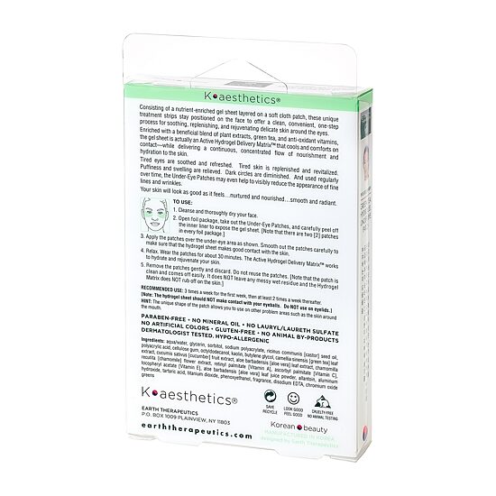 Earth Therapeutics Green Tea Undereye Hydrogel Patch