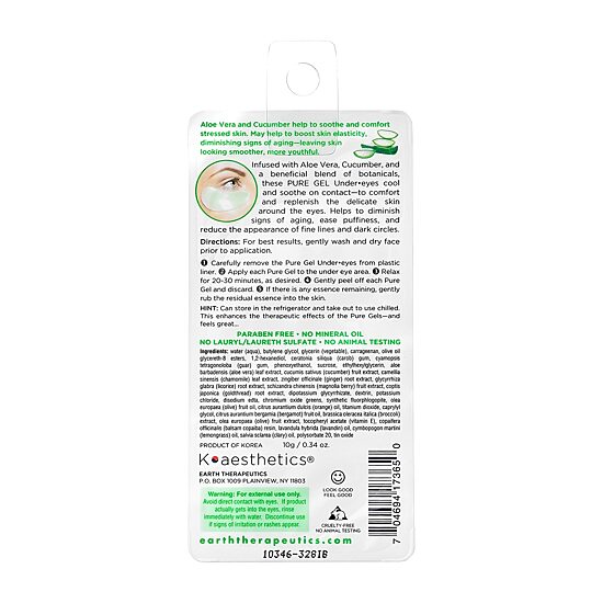 Earth Therapeutics Pure Gel Eye Gels Aloe Vera