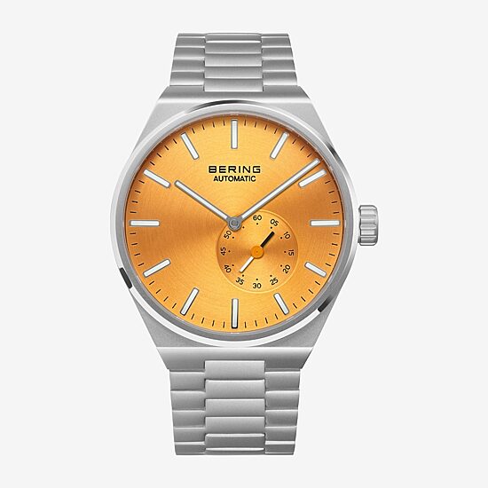 Bering Mens Automatic Silver Tone Stainless Steel Bracelet Watch 19441-701