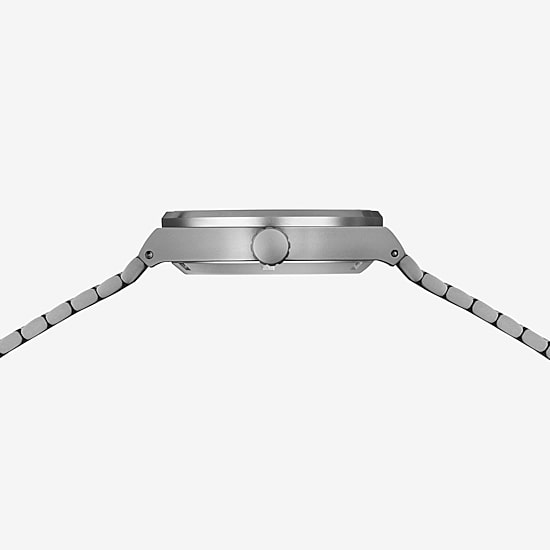 Bering Mens Automatic Gray Stainless Steel Bracelet Watch 19441-777