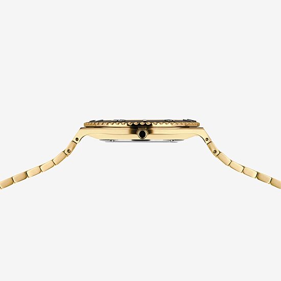 Bering Mens Gold Tone Stainless Steel Bracelet Watch 18940-732