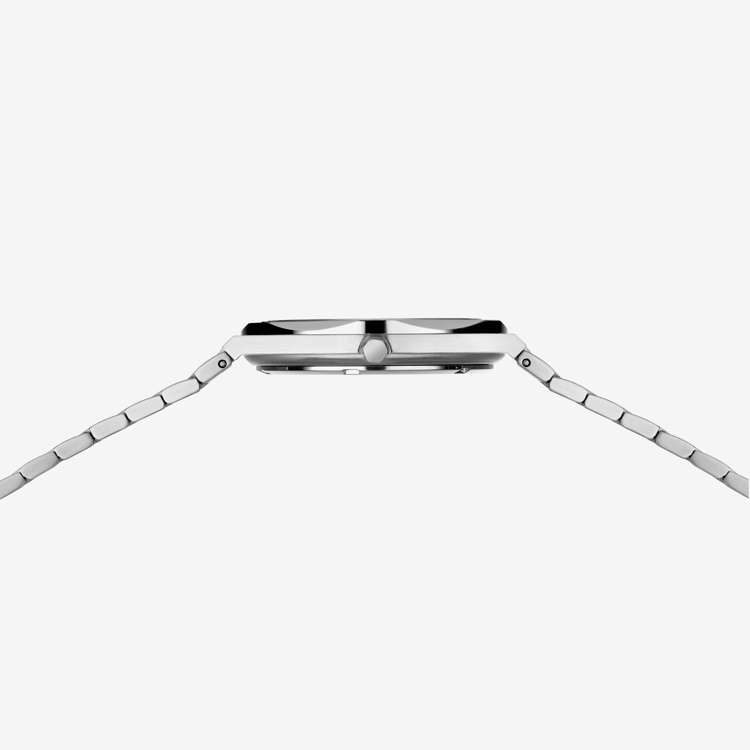 Bering Mens Silver Tone Stainless Steel Bracelet Watch 19742-707