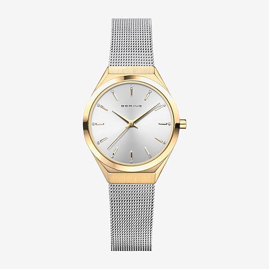 Bering Womens Silver Tone Stainless Steel Bracelet Watch 18729-010