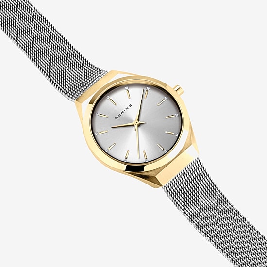 Bering Womens Silver Tone Stainless Steel Bracelet Watch 18729-010