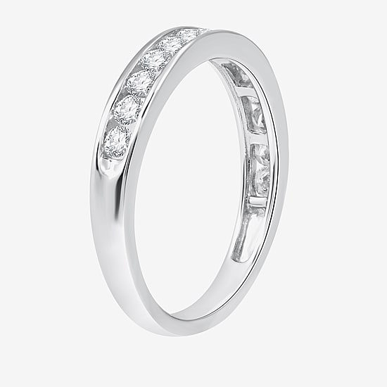 (G-H / Si2-I1) Womens 2 1/2 CT. T.W. Lab Grown White Diamond 10K Gold Side Stone Bridal Set