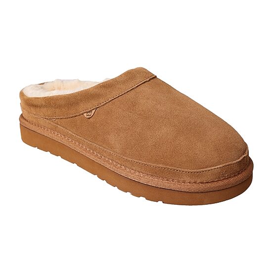 Lamo Womens Faux Fur Trim Slip-On Slippers