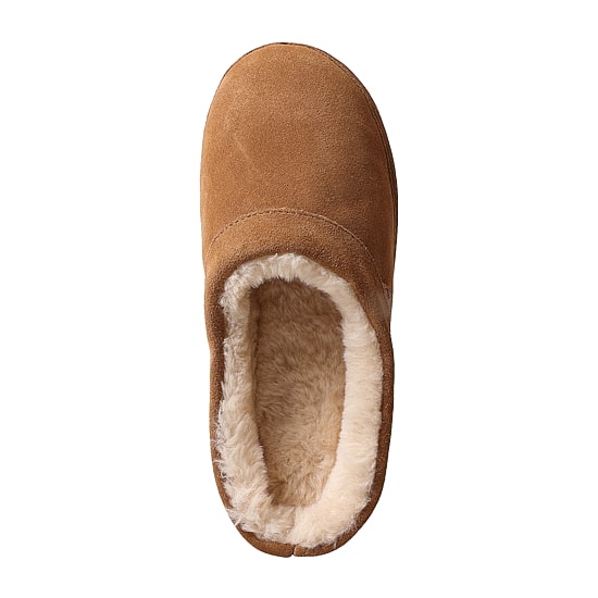 Lamo Womens Faux Fur Trim Slip-On Slippers