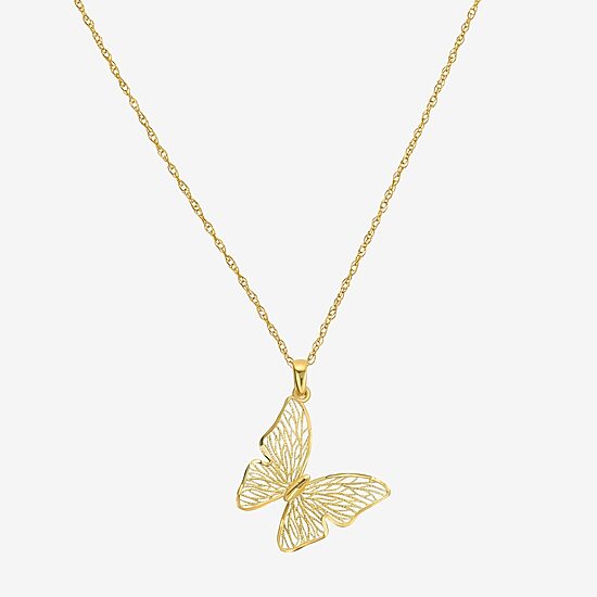 Made in Italy Womens 14K Gold Butterfly 2-pc. Jewelry Set