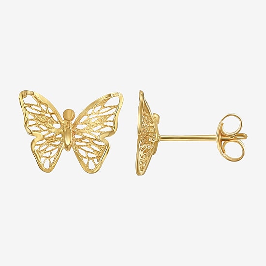 Made in Italy Womens 14K Gold Butterfly 2-pc. Jewelry Set