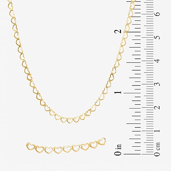 Womens 10K Gold Heart 2-pc. Jewelry Set