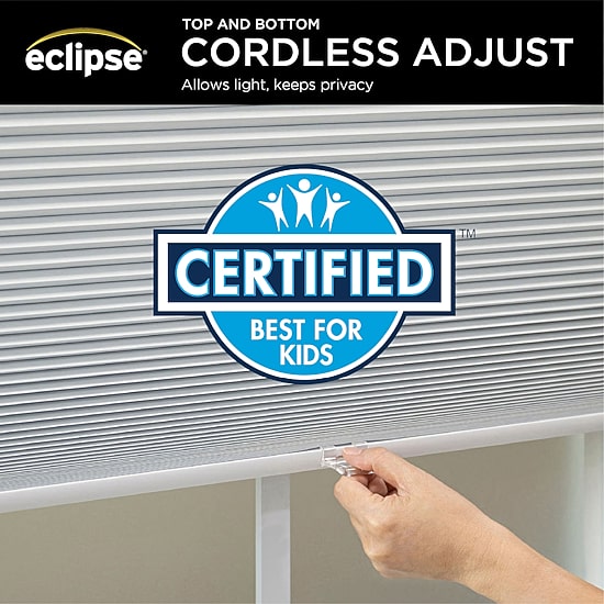 Eclipse Honeycomb Cut-To-Width Cordless Top Down Bottom Up Blackout Cellular Shade