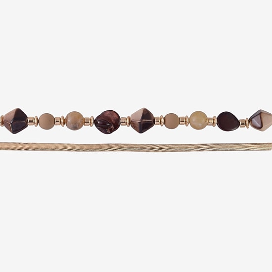 Mixit Gold Tone Womens 17 Inch Strand Necklace