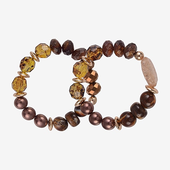 Mixit Gold Tone Womens 2-pc. Bracelet Set