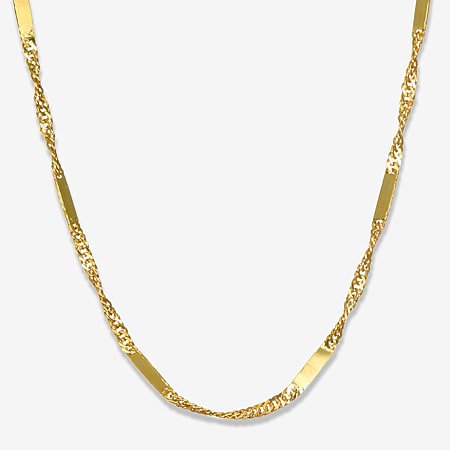 Made in Italy Unisex Adult 14K Gold 18 Inch Valentino Chain