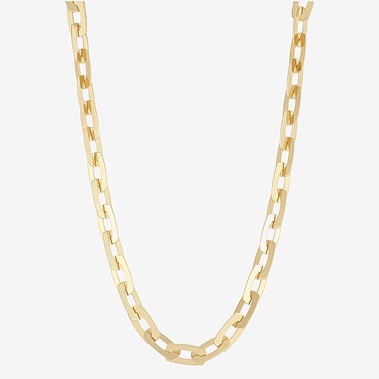 Mia Oro Womens 14K Gold 18 Inch Link Necklace