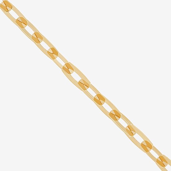 Mia Oro Womens 14K Gold 18 Inch Link Necklace