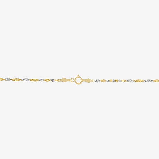 Mia Oro Womens 14K Gold 18 Inch Link Necklace