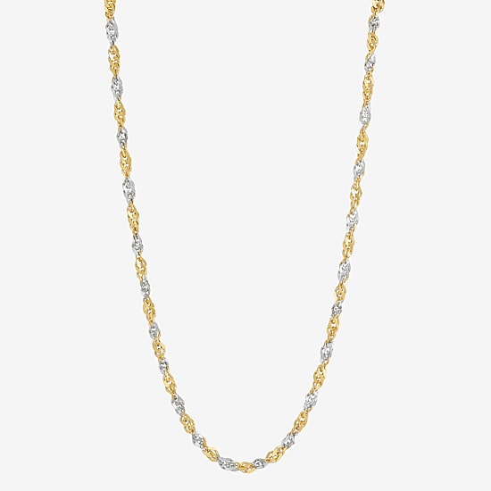 Mia Oro Womens 14K Gold 18 Inch Link Necklace