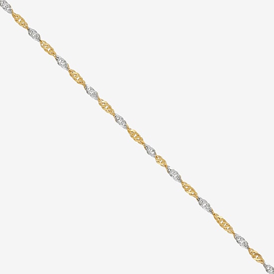 Mia Oro Womens 14K Gold 18 Inch Link Necklace