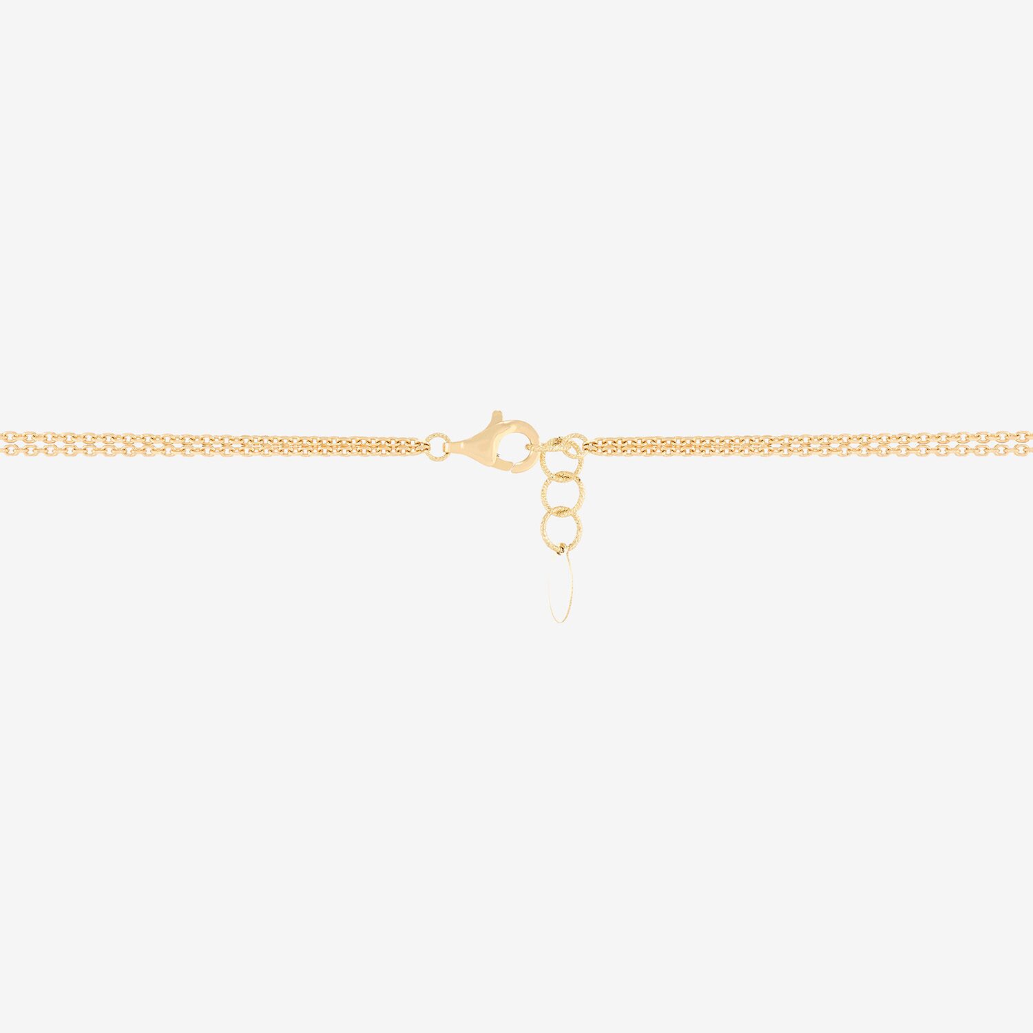 Mia Oro Womens 14K Two Tone Gold 18 Inch Link Necklace