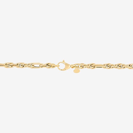 Mia Oro Womens 14K Gold 18 Inch Link Necklace