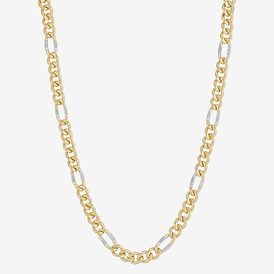 Mia Oro Womens 14K Gold 18 Inch Link Necklace