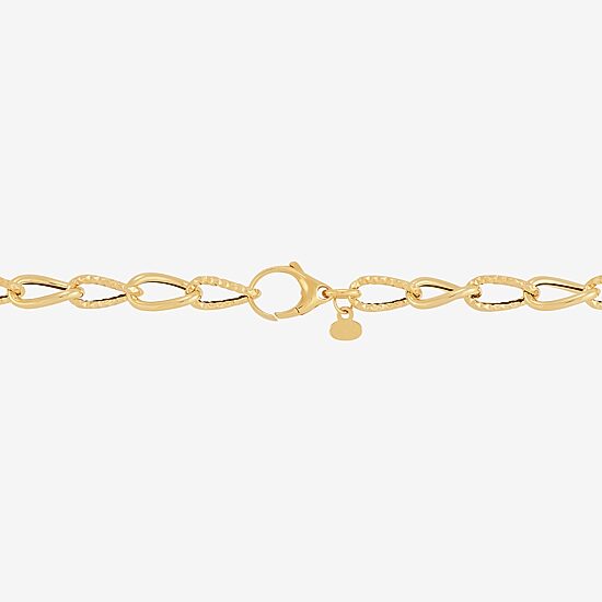 Mia Oro Womens 14K Gold 20 Inch Cable Chain Necklace