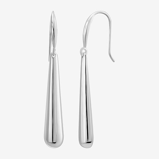 Womens Sterling Silver Drop Earrings