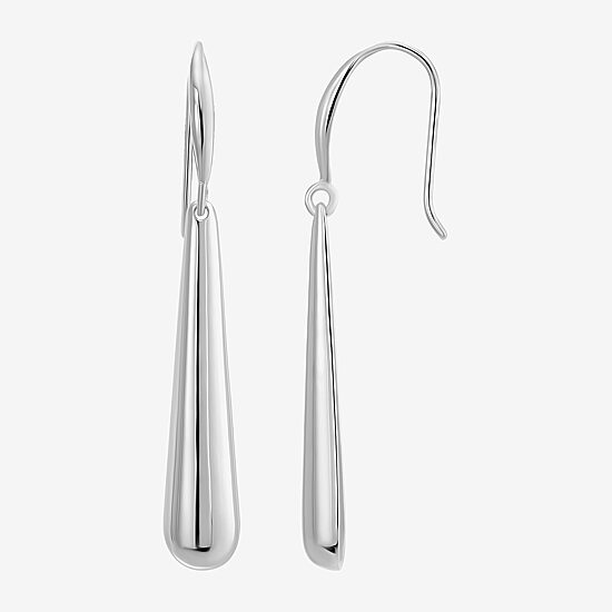 Womens Sterling Silver Drop Earrings