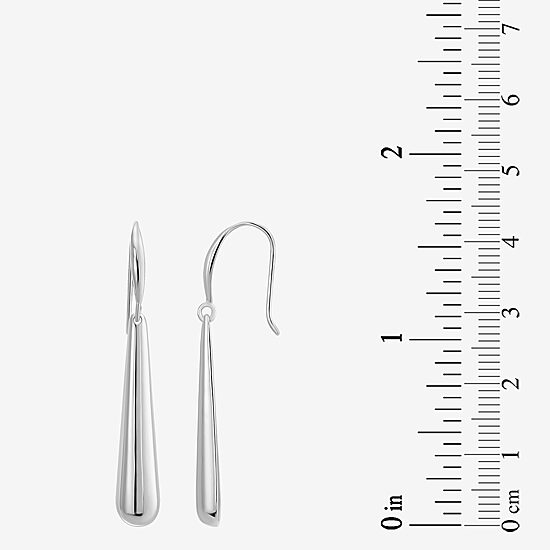 Womens Sterling Silver Drop Earrings