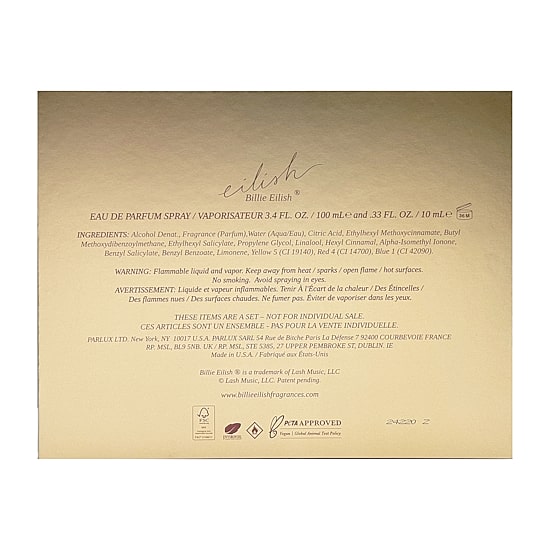 Eilish By Billie Eilish Eau De Parfum 3.4 Oz 2-Pc Gift Set ($98 Value)