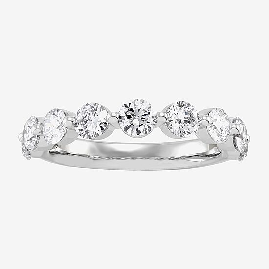 Limited Quantities! (H-I / Si1-Si2) 9-Stone Womens 3MM 1 5/8 CT. T.W. Lab Grown White Diamond 14K Gold Anniversary Wedding Band