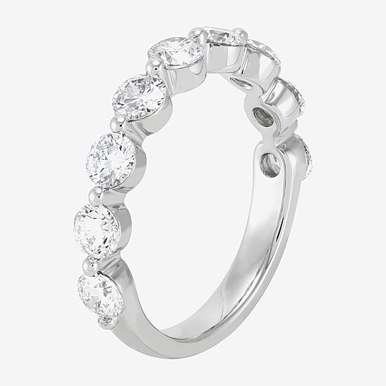 Limited Quantities! (H-I / Si1-Si2) 9-Stone Womens 3MM 1 5/8 CT. T.W. Lab Grown White Diamond 14K Gold Anniversary Wedding Band