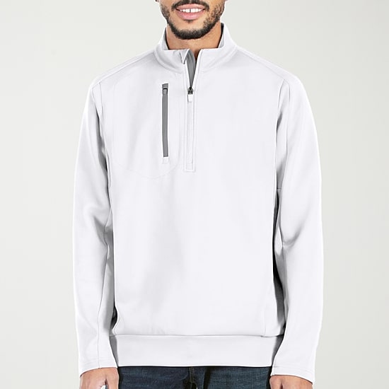 Antigua Generation Mens Mock Neck Long Sleeve Active Quarter-Zip Pullover