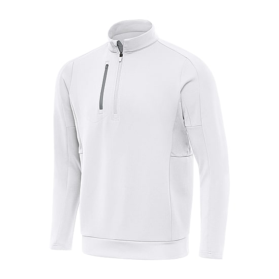 Antigua Generation Mens Mock Neck Long Sleeve Active Quarter-Zip Pullover