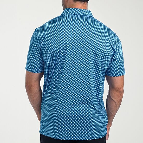 Antigua Streak Mens Short Sleeve Polo Shirt