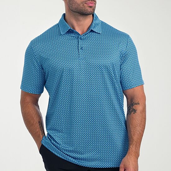 Antigua Streak Mens Short Sleeve Polo Shirt
