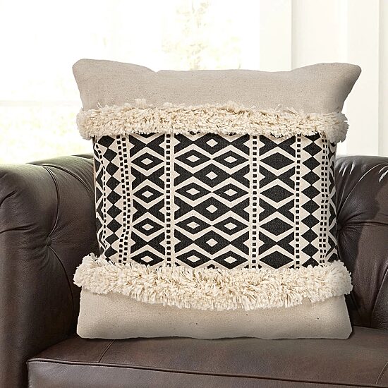 LR Home Ola Modern Square Throw Pillow