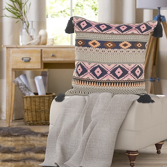LR Home Mina Bohemian Square Throw Pillow