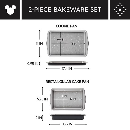 Farberware Disney Bake with Mickey Mouse 2-pc. Bakeware Set