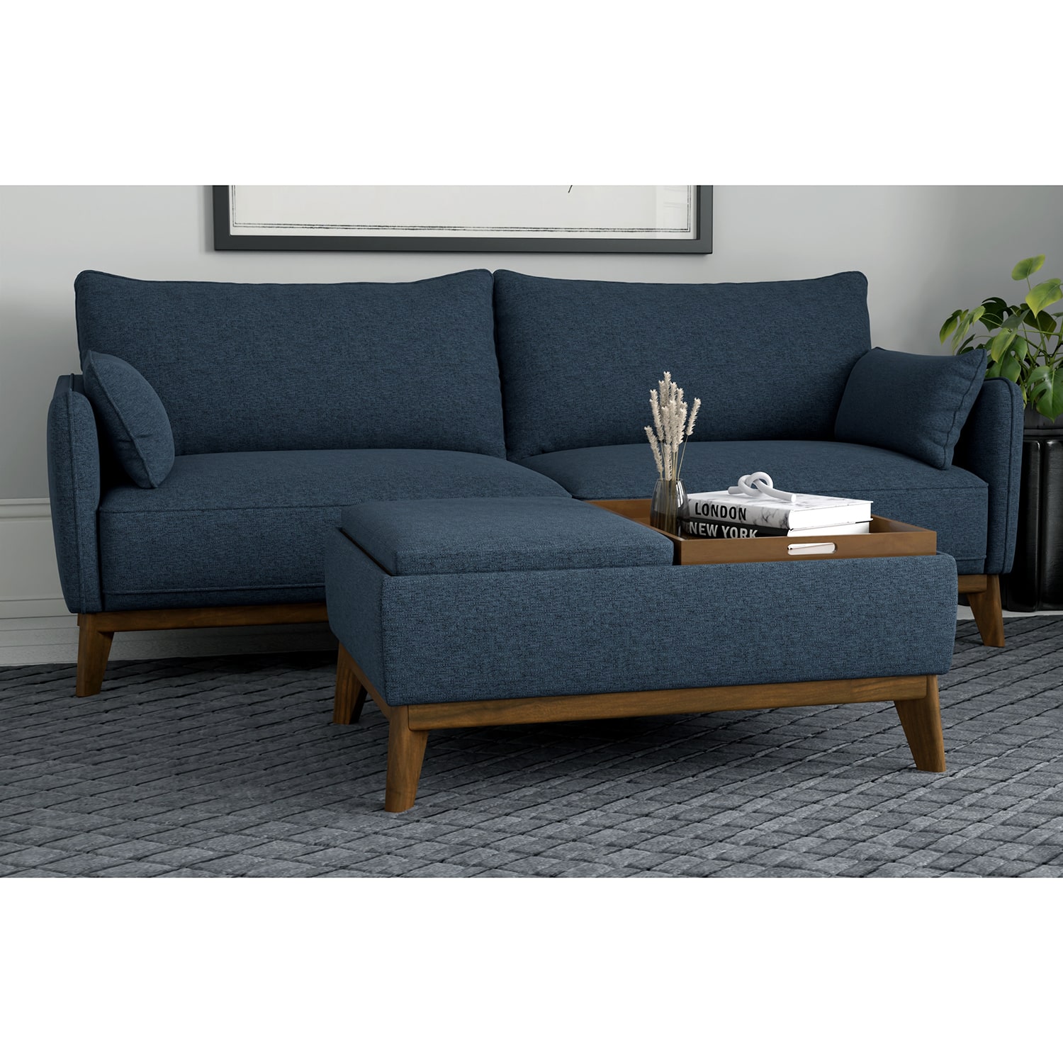 Home Point Cloud Storage Ottoman