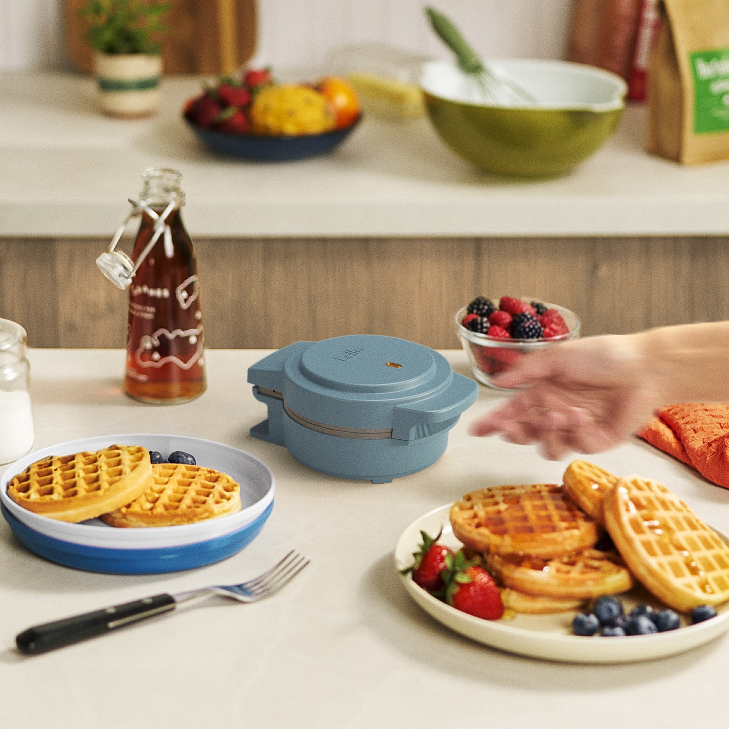 bella Stack & Store Mini Waffle Maker, Fits-anywhere™ kitchenware