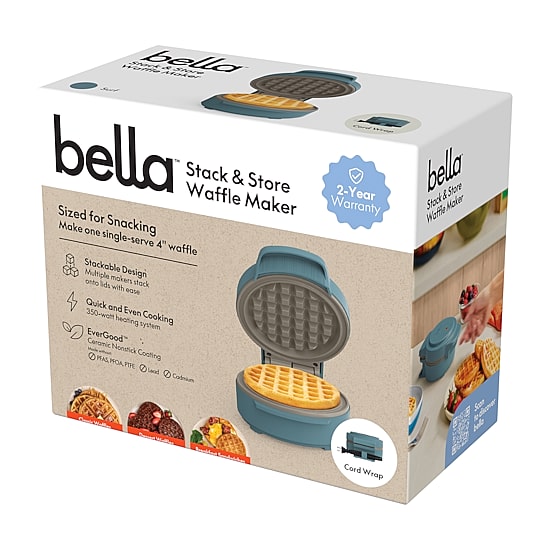 bella Stack & Store Mini Waffle Maker, Fits-anywhere™ kitchenware